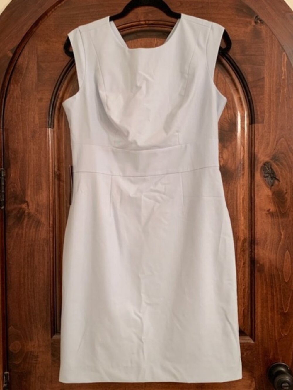 Elegant Pale Light Blue Sleeveless Dress